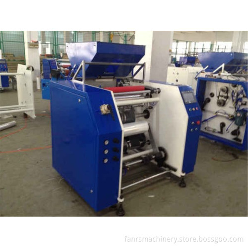 FM-R500 PE PVC Stretch Film Rewinding/Slitting Machine